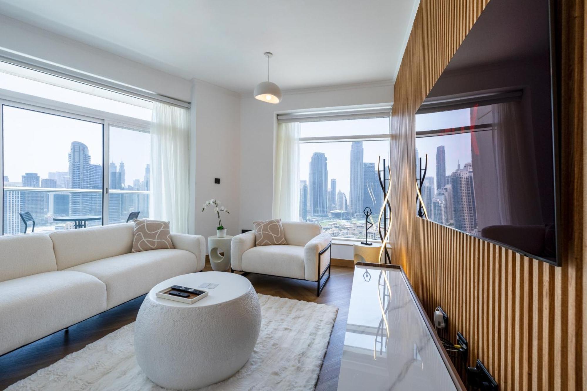 Upgraded Apartment With Stunning Burj Khalifa View Дубай Екстер'єр фото